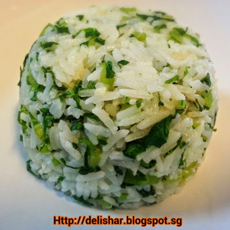 Shanghai Vegetable Rice (菜饭) - Delishar | Singapore Cooking, Recipe