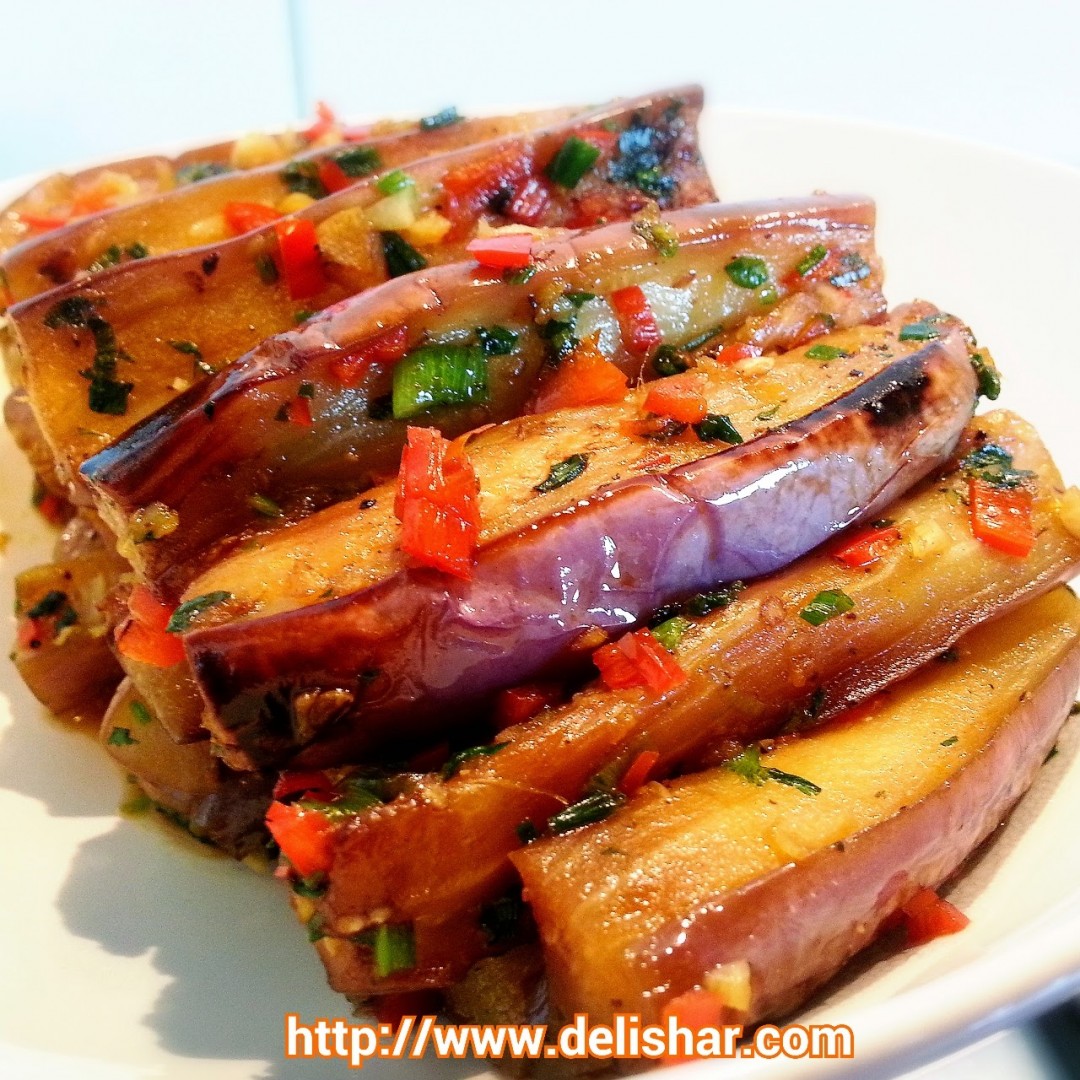 Stirfried Eggplant Delishar Singapore Cooking, Recipe, and