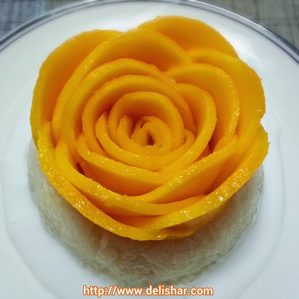 Thai Mango Sticky Rice (Rice Cooker) - Delishar