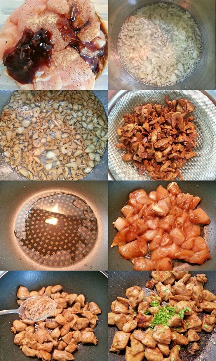 garlic-chicken-process