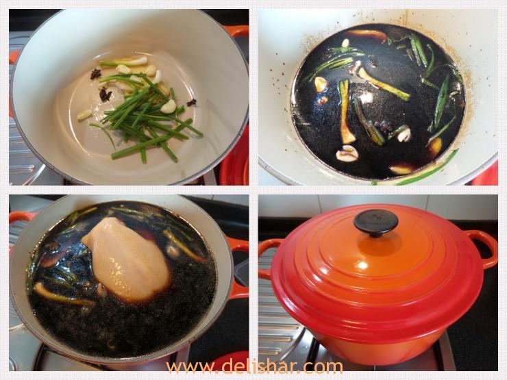 Soy Sauce Chicken Process