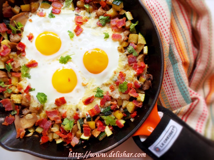 3 breakfast skillet