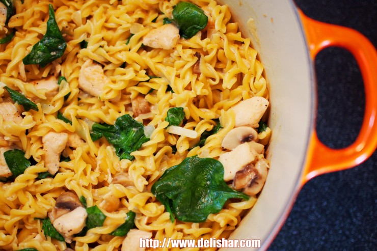 Chicken Mushroom One Pot Pasta 3