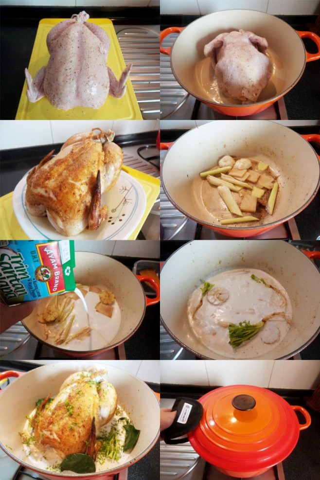 Chicken in Coconut Milk Process