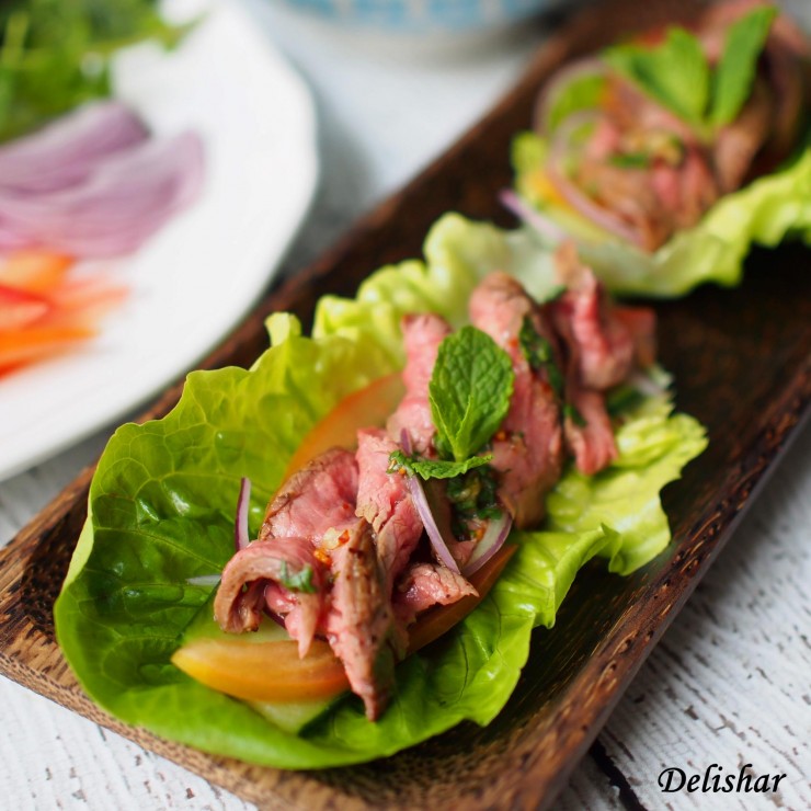 Thai beef salad wrap insta 1