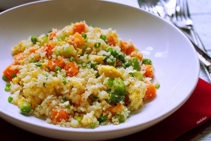 Cauliflower fried rice 1