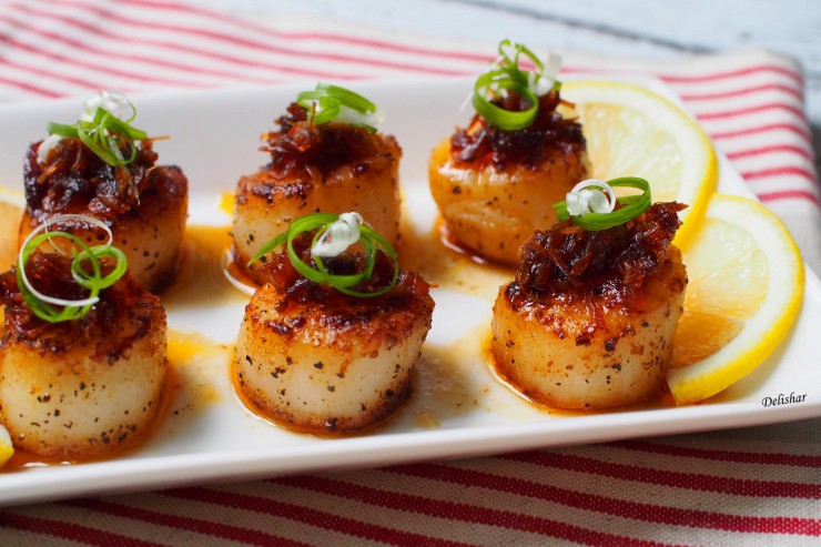 Seared Scallops with XO sauce