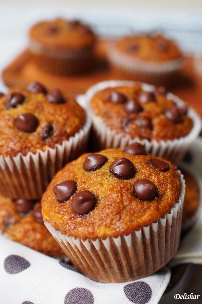 Banana Chocochips Muffins 2