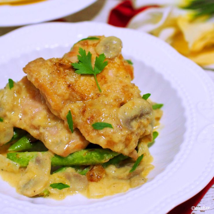 Chicken in Creamy Mushroom Sauce insta 1