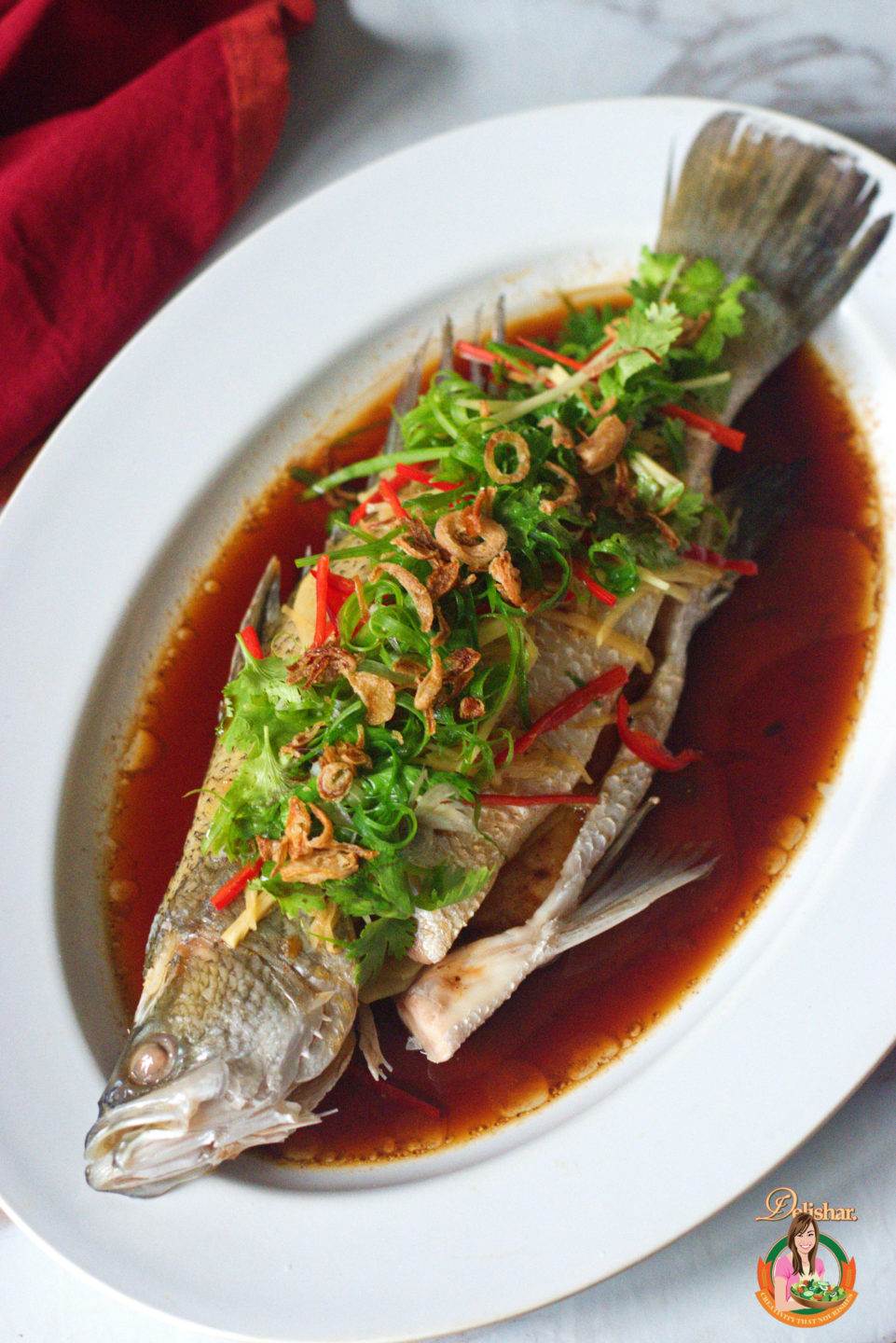 Cantonese Steamed Fish Delishar Singapore Cooking, Recipe, and