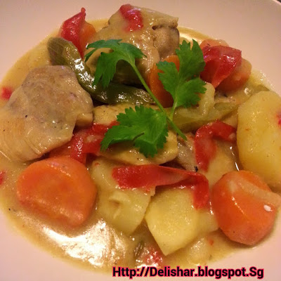 Honey Mustard Chicken Stew - Delishar | Singapore Cooking, Recipe, and ...