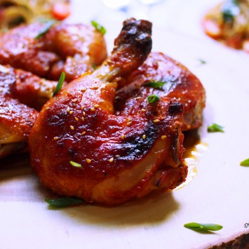 Spicy Korean Roasted Chicken - Delishar | Singapore Cooking, Recipe ...