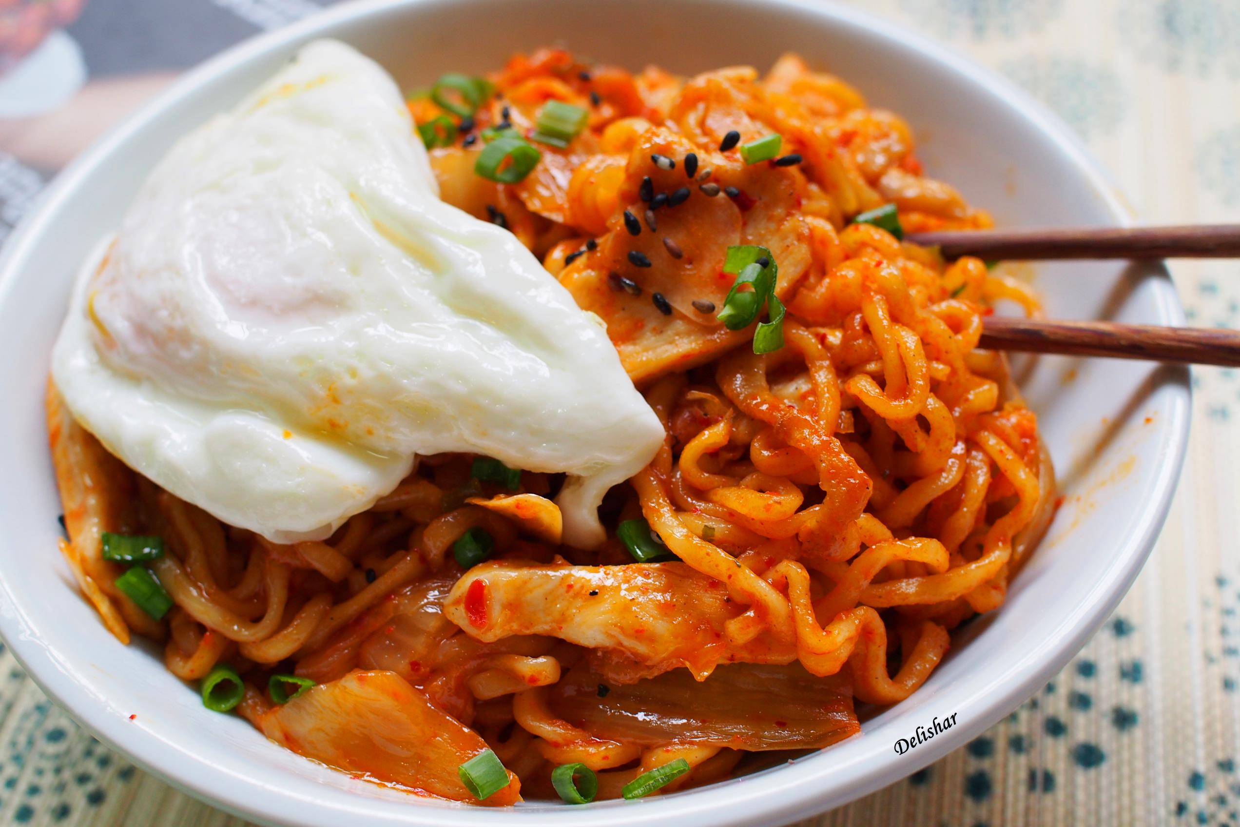 Korean Ramen Goreng – Delishar | Singapore Cooking, Recipe, and Food Blog