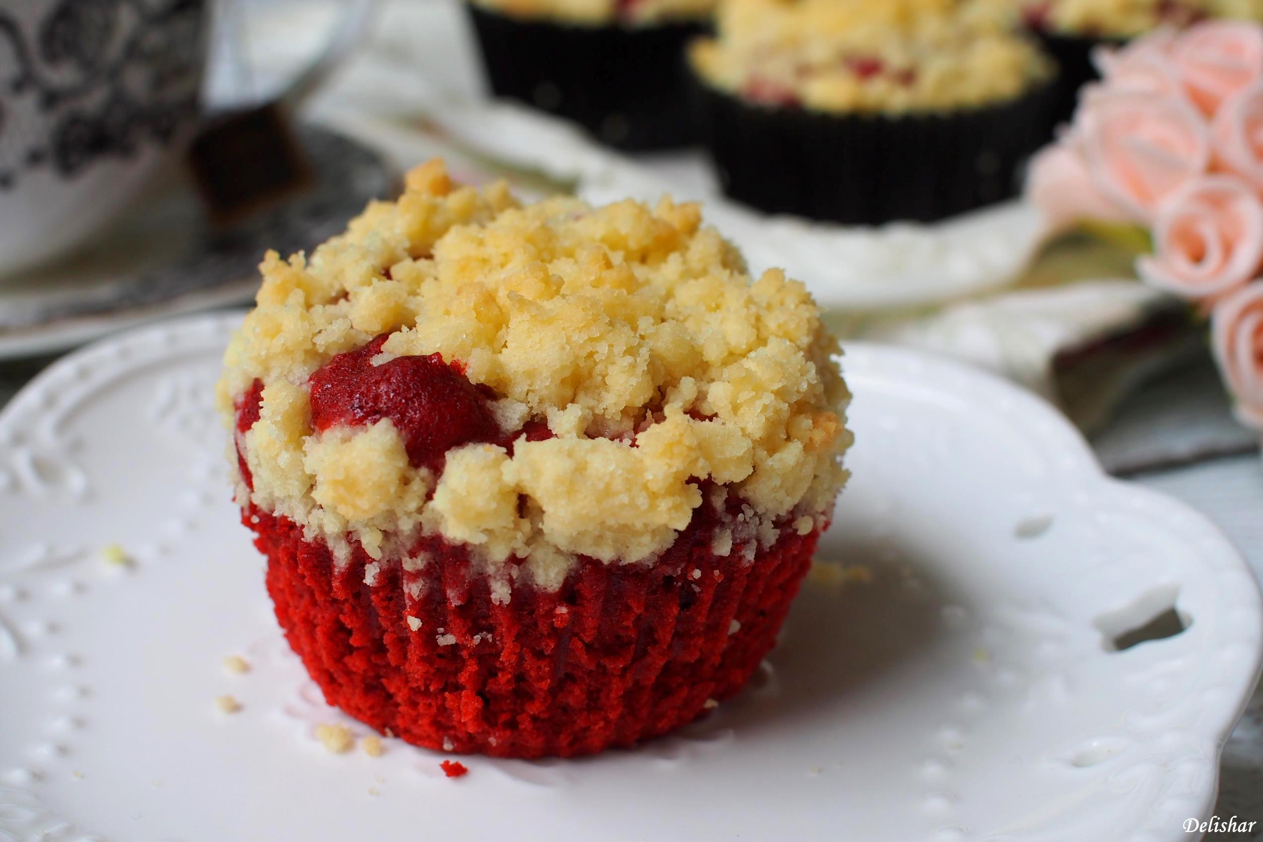 2 red velvet muffin – Delishar | Singapore Cooking, Recipe, and Food Blog