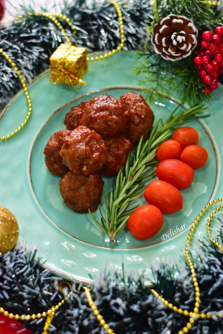 Cranberries BBQ Meatballs - Delishar | Singapore Cooking, Recipe, and ...